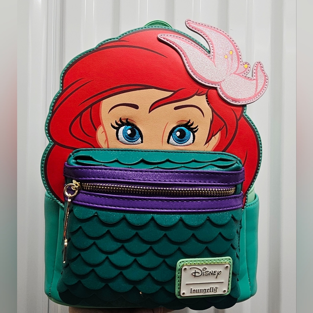 🆕️🧜‍♀️ The Little Mermaid Ariel Cosplay Loungefly Backpack